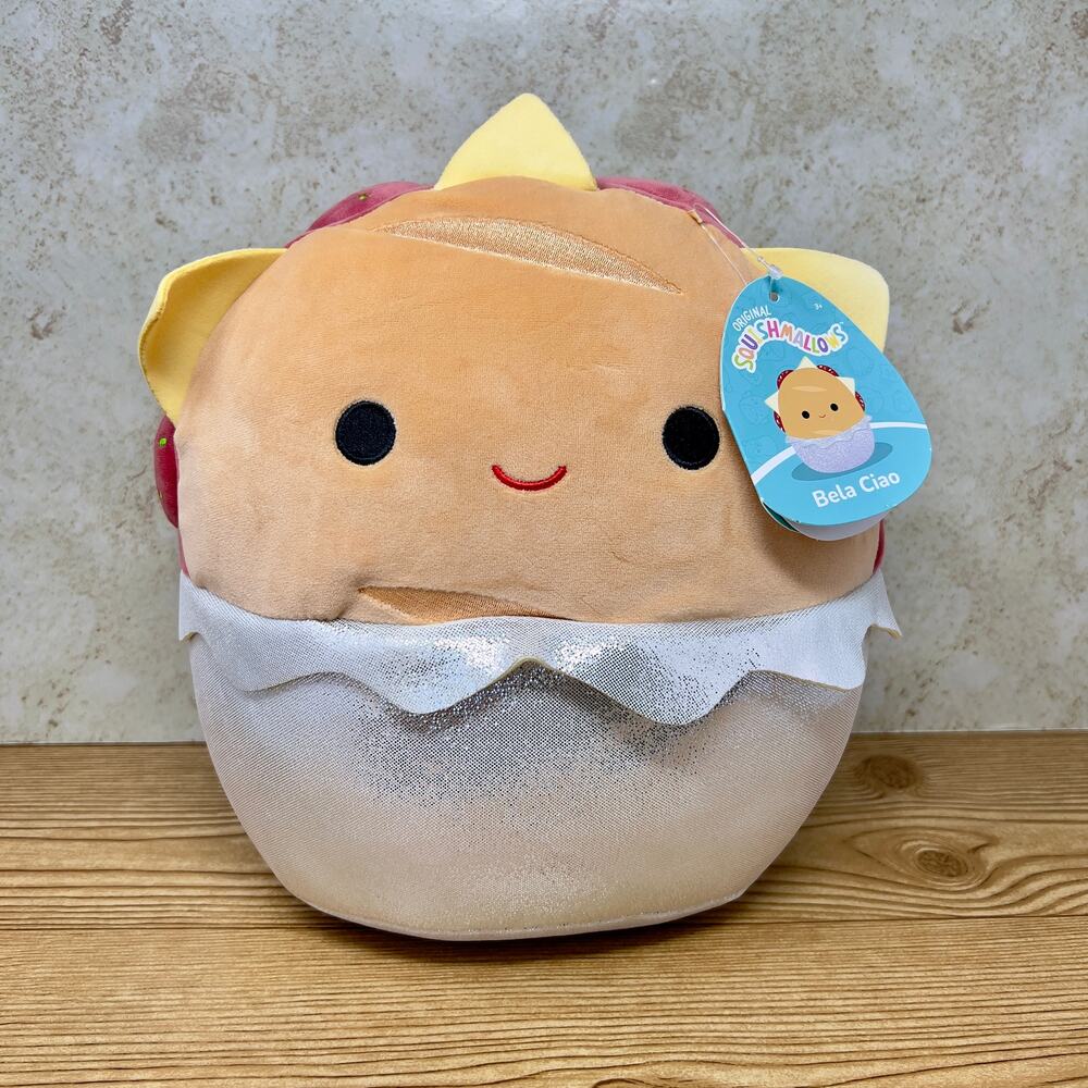 NWT Squishmallows Bela Ciao 11" Meatball Hoagie Sandwich